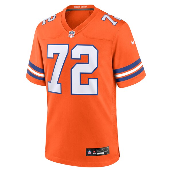 Garrett Bolles Denver Broncos Nike Mile High Collection 1977 Throwback Player Game Jersey - Orange