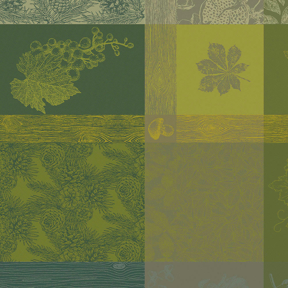 MILLE BOIS D'AUTOMNE MOUSSE - Serviette  pur coton vert 55x55