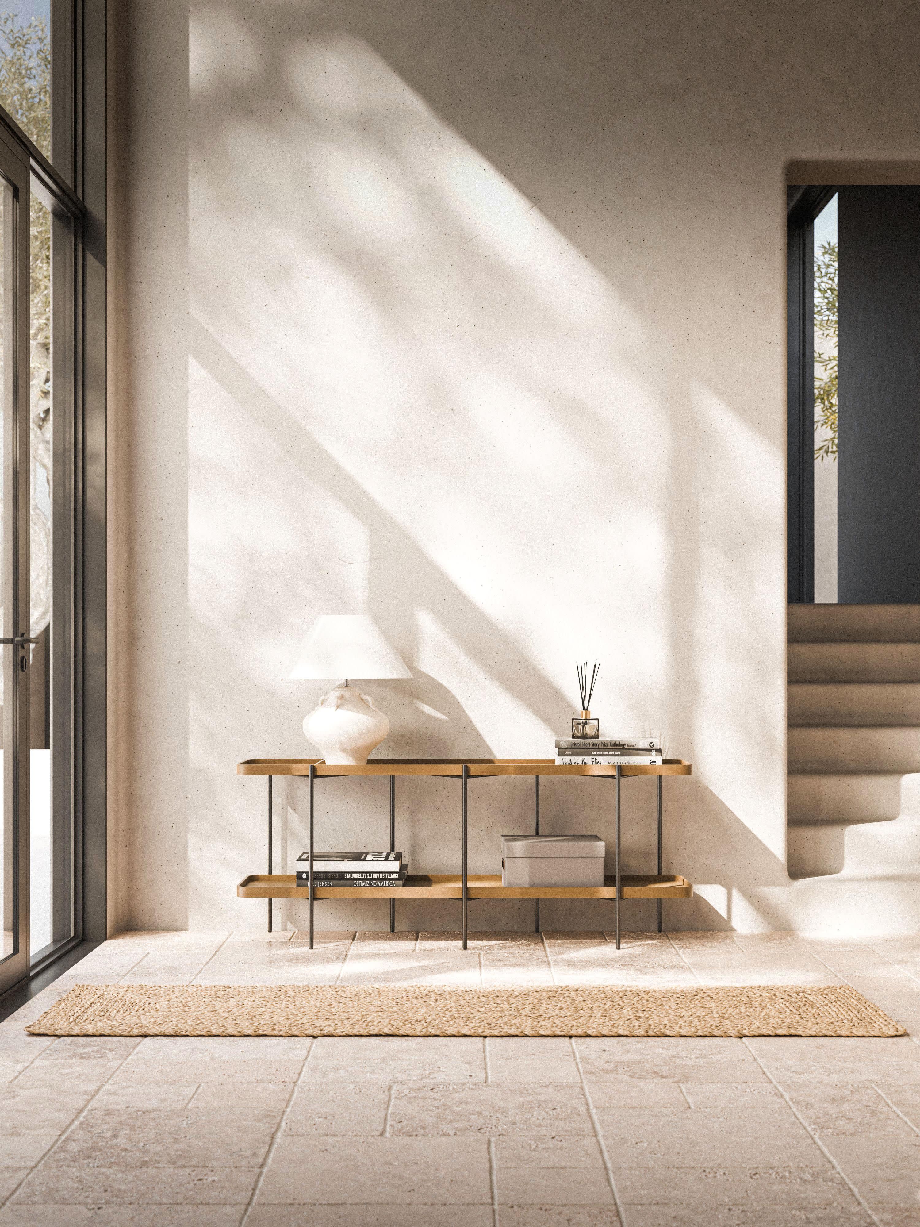Niedriges Holz-Regal Renee