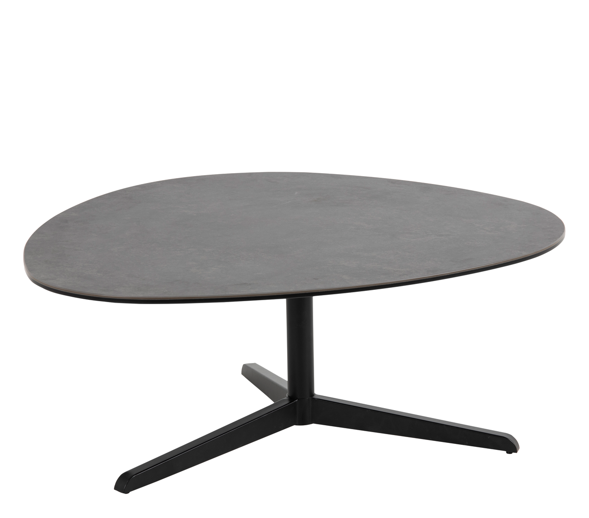 Rebellenclub Salontafel Vollterra - 100 x 95 cm - Zwart Keramiek