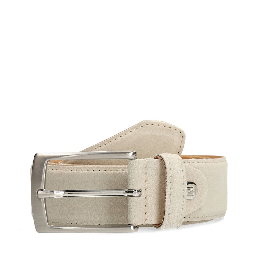 Manfield Beige suède riem