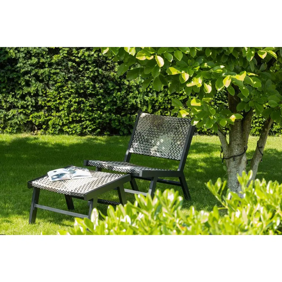 WOOOD Pom Hockers Tuin - Aluminium - Multicolor - Set van 2