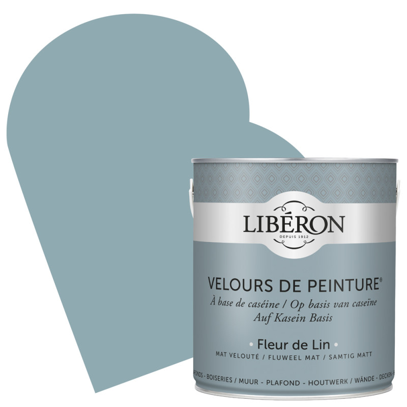 Peinture pour murs Velours de Peinture fleur de lin mat 2,5 L LIBERON