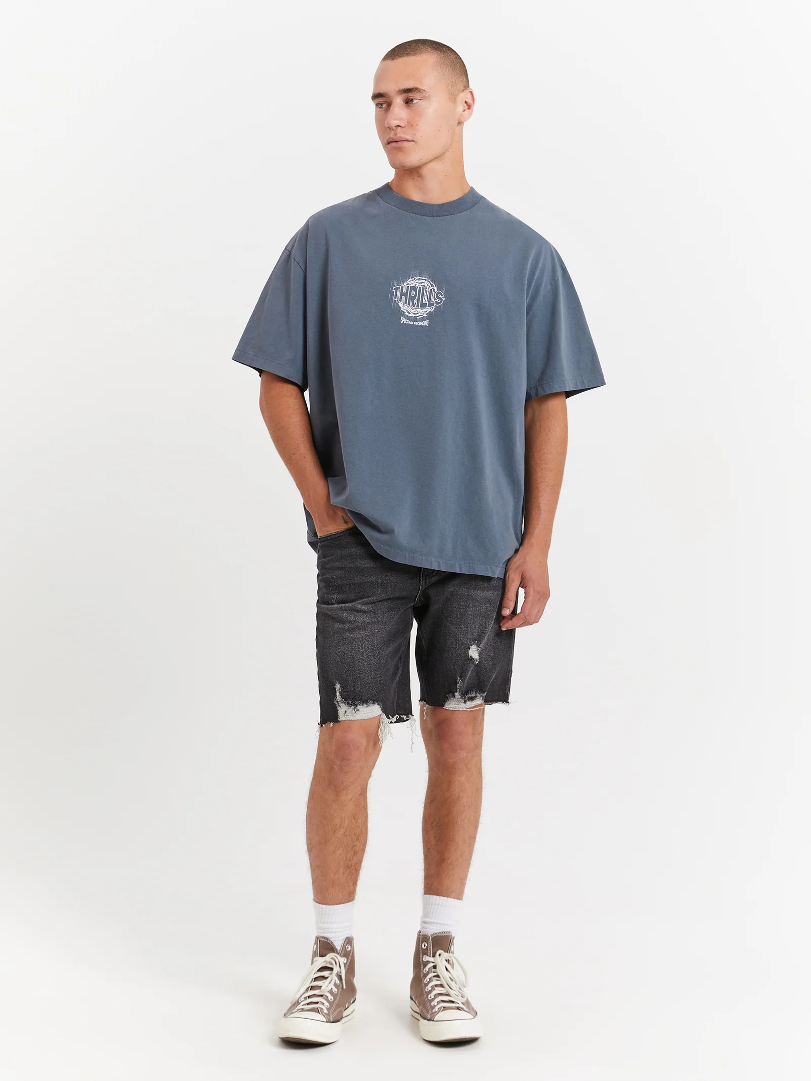 Spectral Static Box Fit Oversized T-Shirt