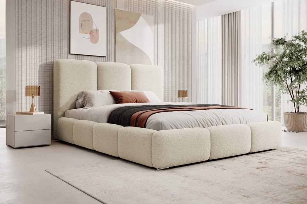 Bedframe Briar bouclé met opbergruimte 160x200