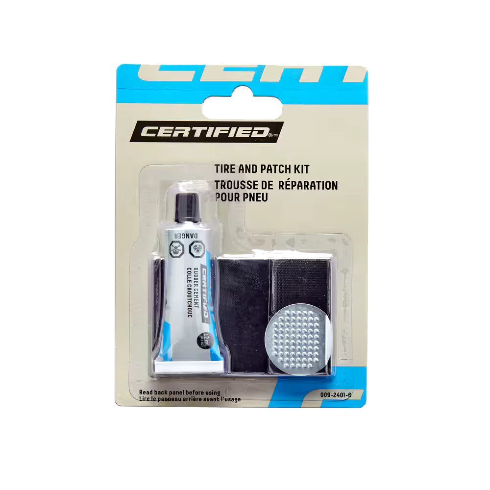 Certified Heavy-Duty Tire Patch Kit w/ Rubber Cement