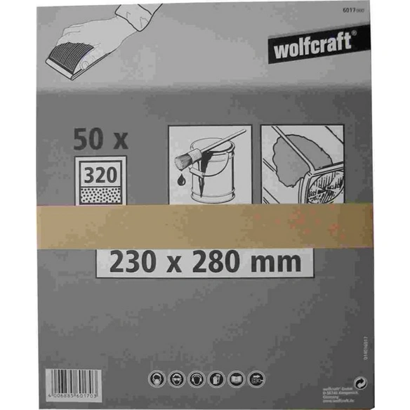 Schleifpapierbogen, Farbe/Lack 230x280 mm K320