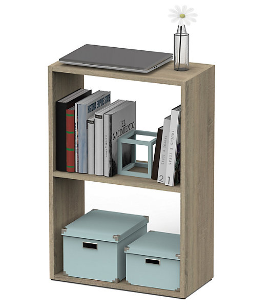 Etagère de bureau 2 niveaux coloris cambrian - Hauteur 75 x Longueur 50 x Profondeur 24.5 cm