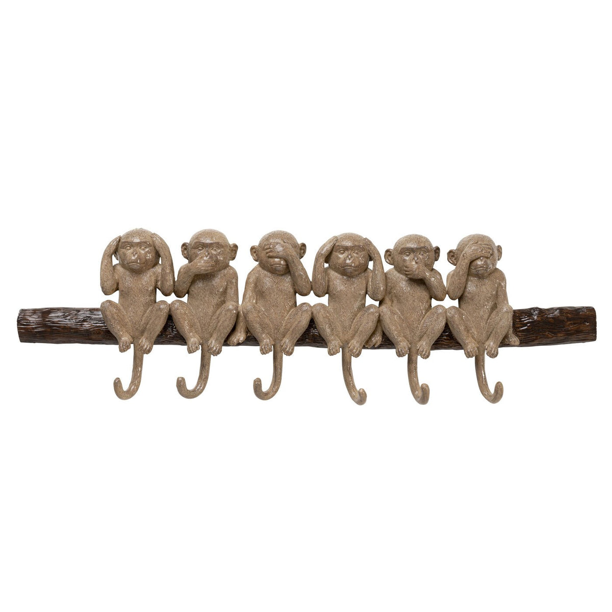 Kare Design Wand Kapstok wijze apen 59cm Kere Design