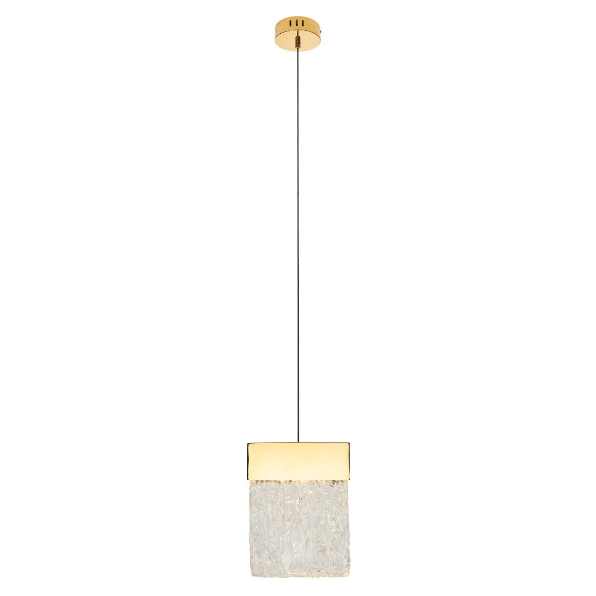Lampa wisząca VETRO złota LED 1x4.5W Ciepła biel 360lm Maxlight