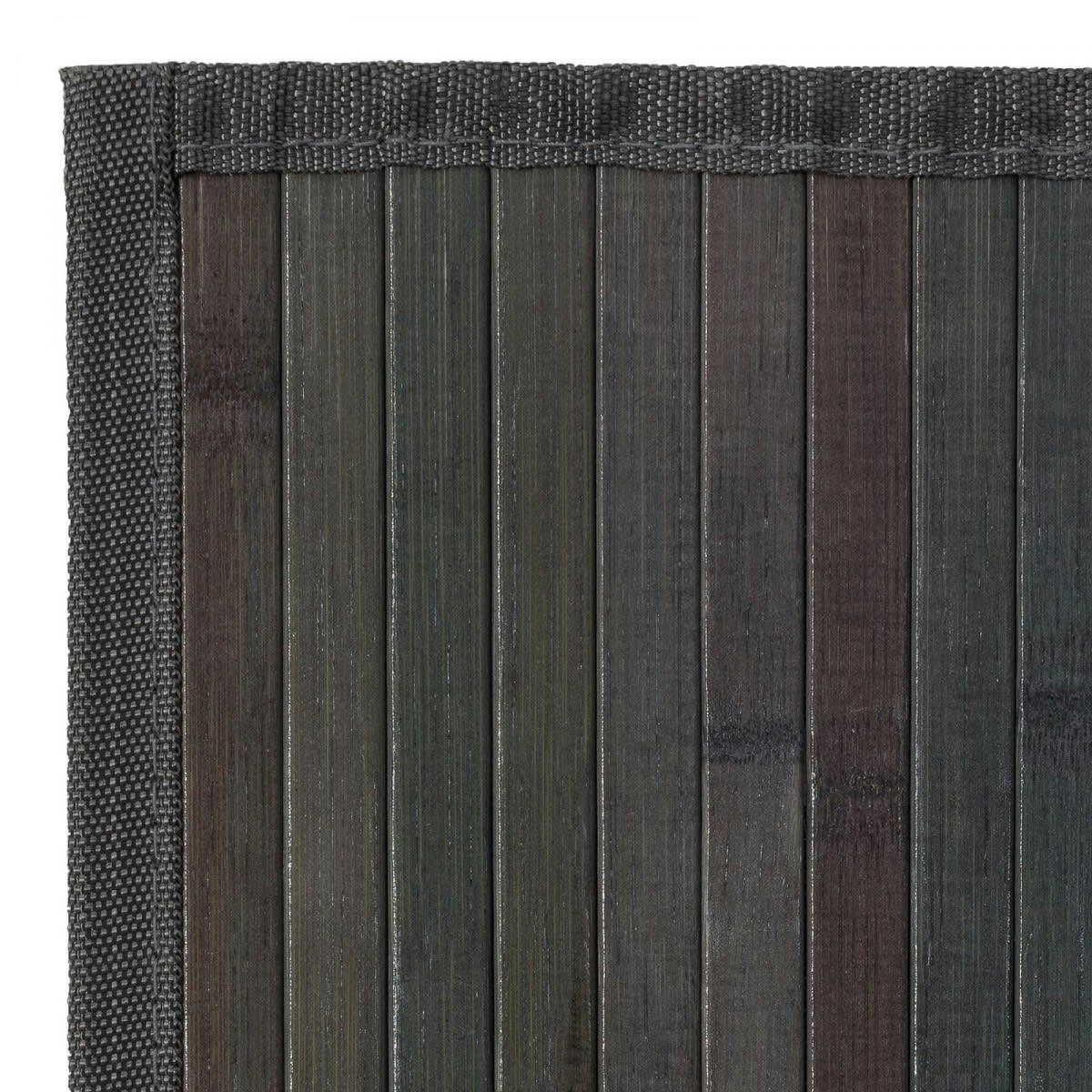 - Tapis de couloir bambou gris 60x200cm