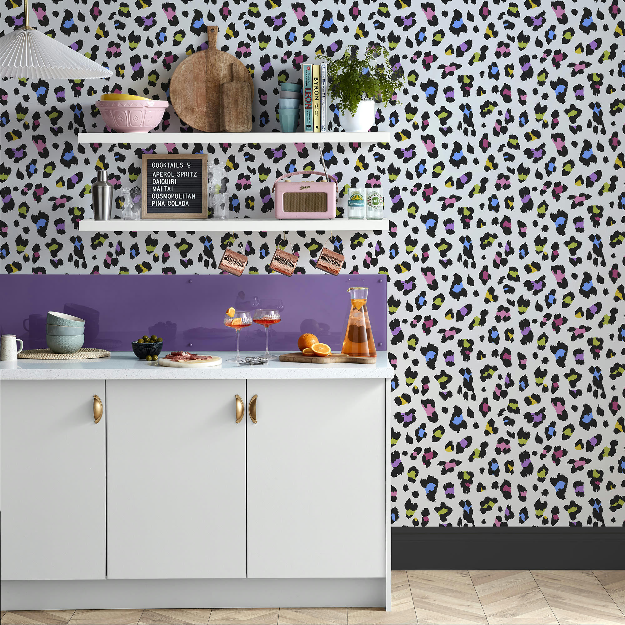 - papier peint big cat tutti frutti 1005x52cm