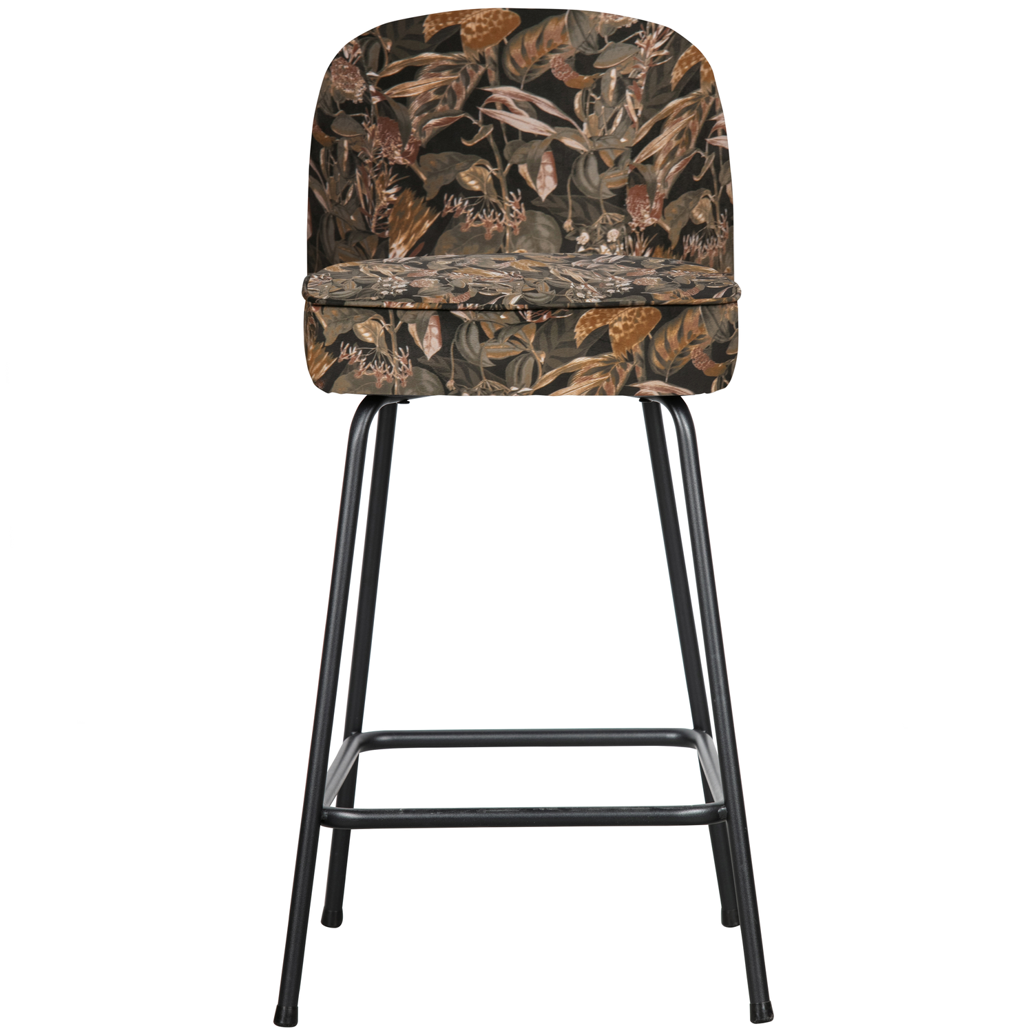 WOOOD barkruk Vogue - Polyester - Bouguet Zwart - 89x50x55
