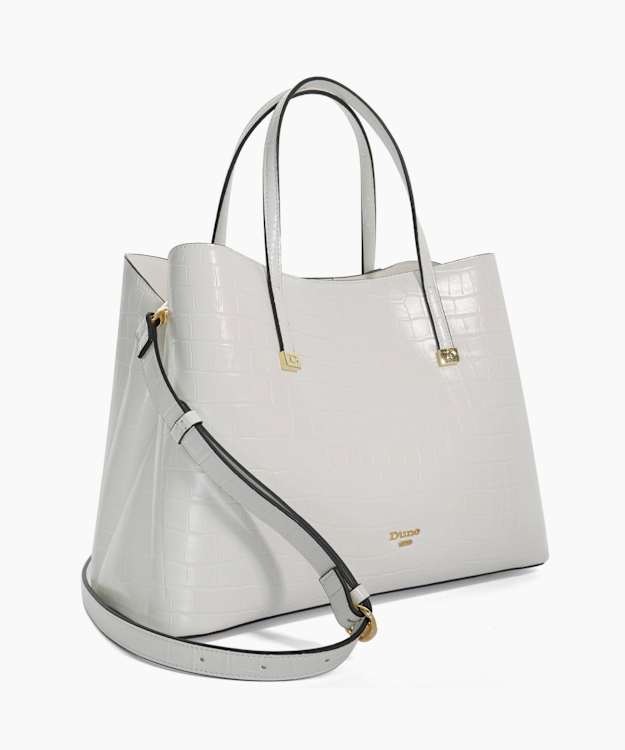 Dominant White - Double Grab Handle Tote Bag