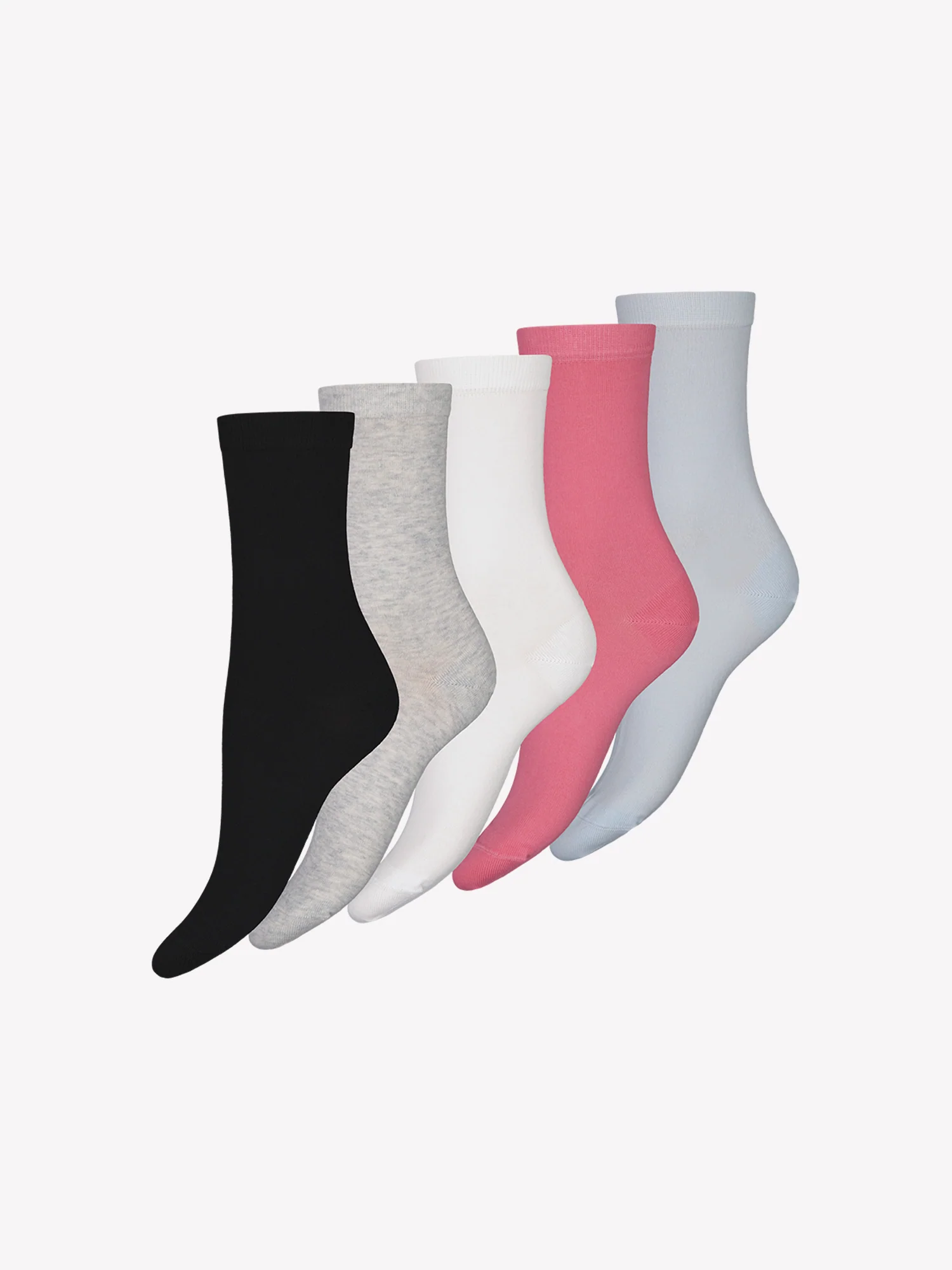 COTTON BASIC nilkkasukat, 5 paria - monivärinen