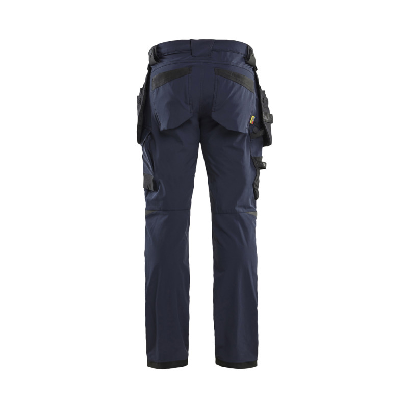 Pantalon de travail Stretch 4D bleu marine et noir 50 BLAKLADER