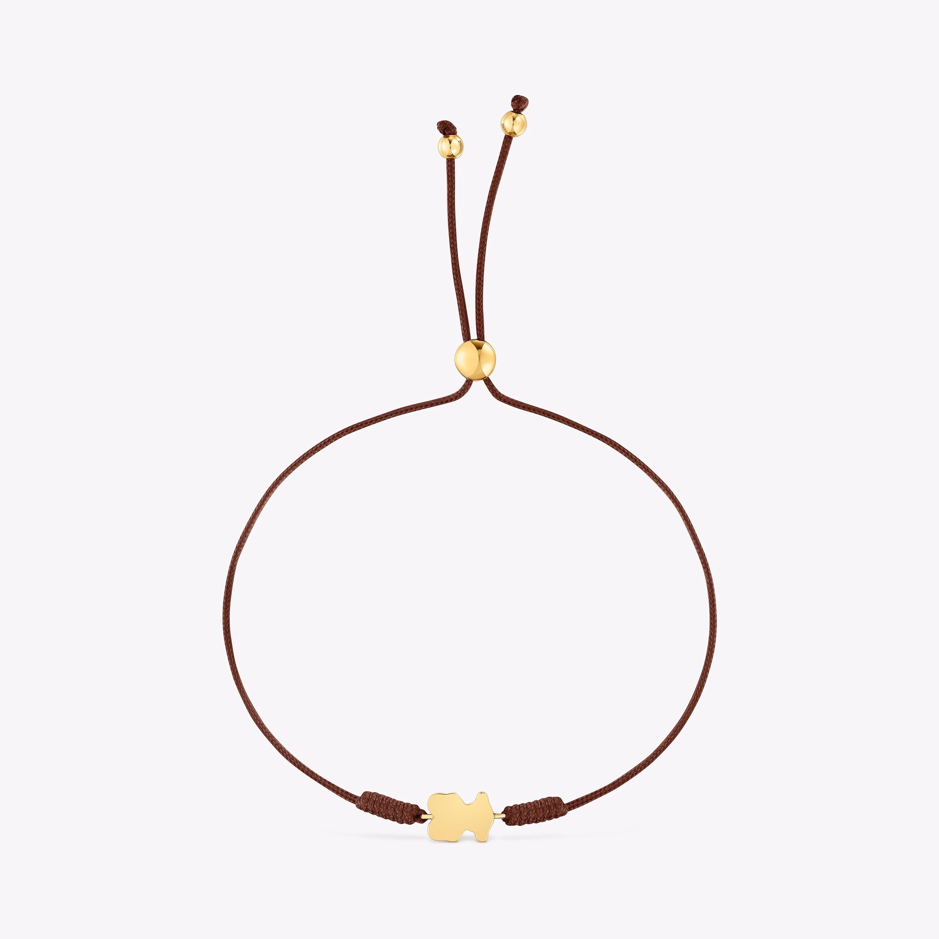 Pulsera de nylon motivo oso de oro y ojo de tigre TOUS 1950