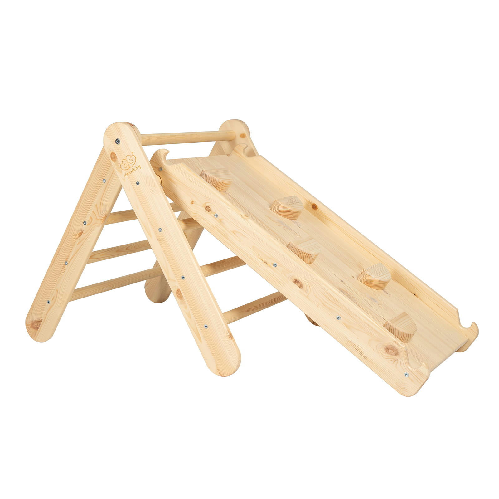 - Triangle d'escalade avec Toboggan pour Enfants - Montessori Naturel