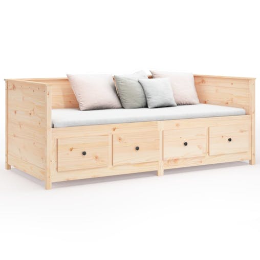 NNEVL Day Bed 80x200 cm Solid Wood Pine