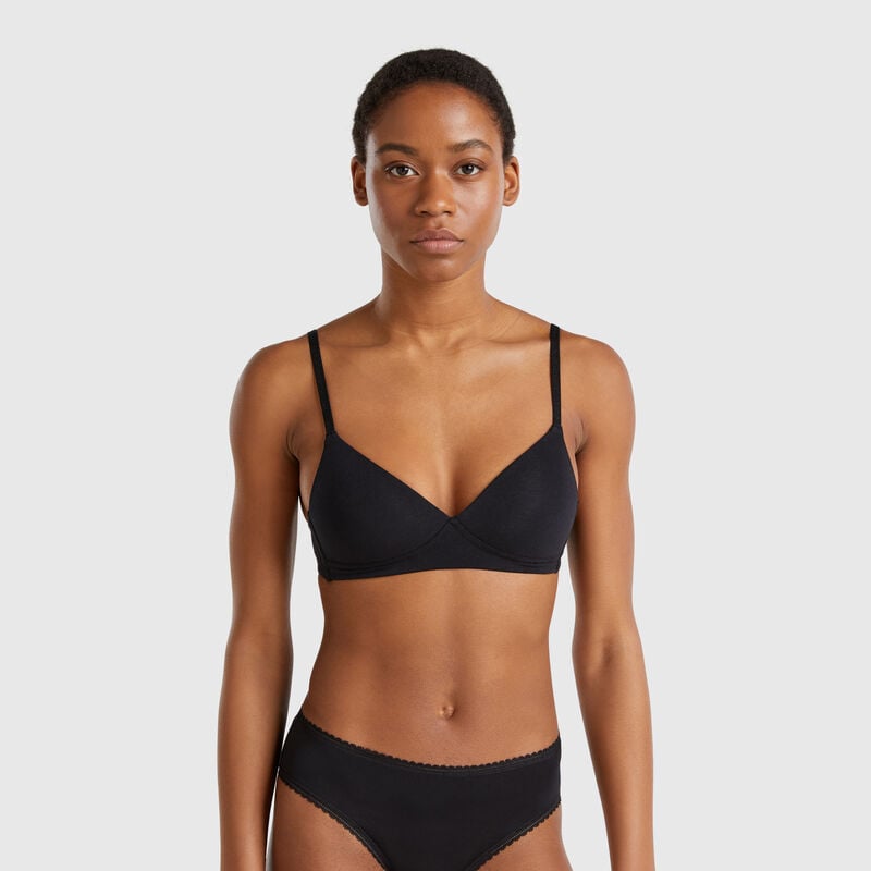 Padded bra in cotton