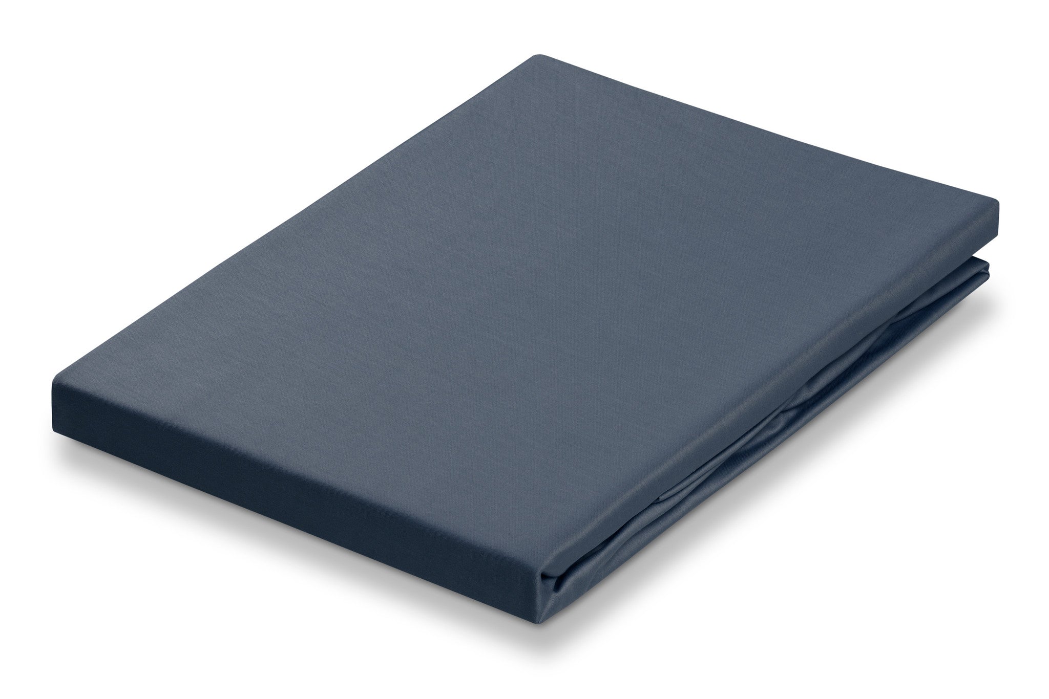 Satin Soft Hoeslaken Oceanview   180 x 200 cm   Grijs   Blauw