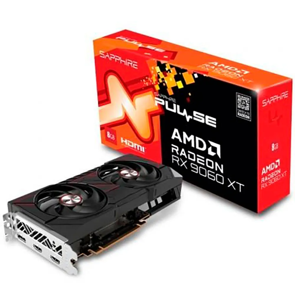 Sapphire Pulse Radeon RX 9060 XT Gaming 8GB GDDR6 graphic card