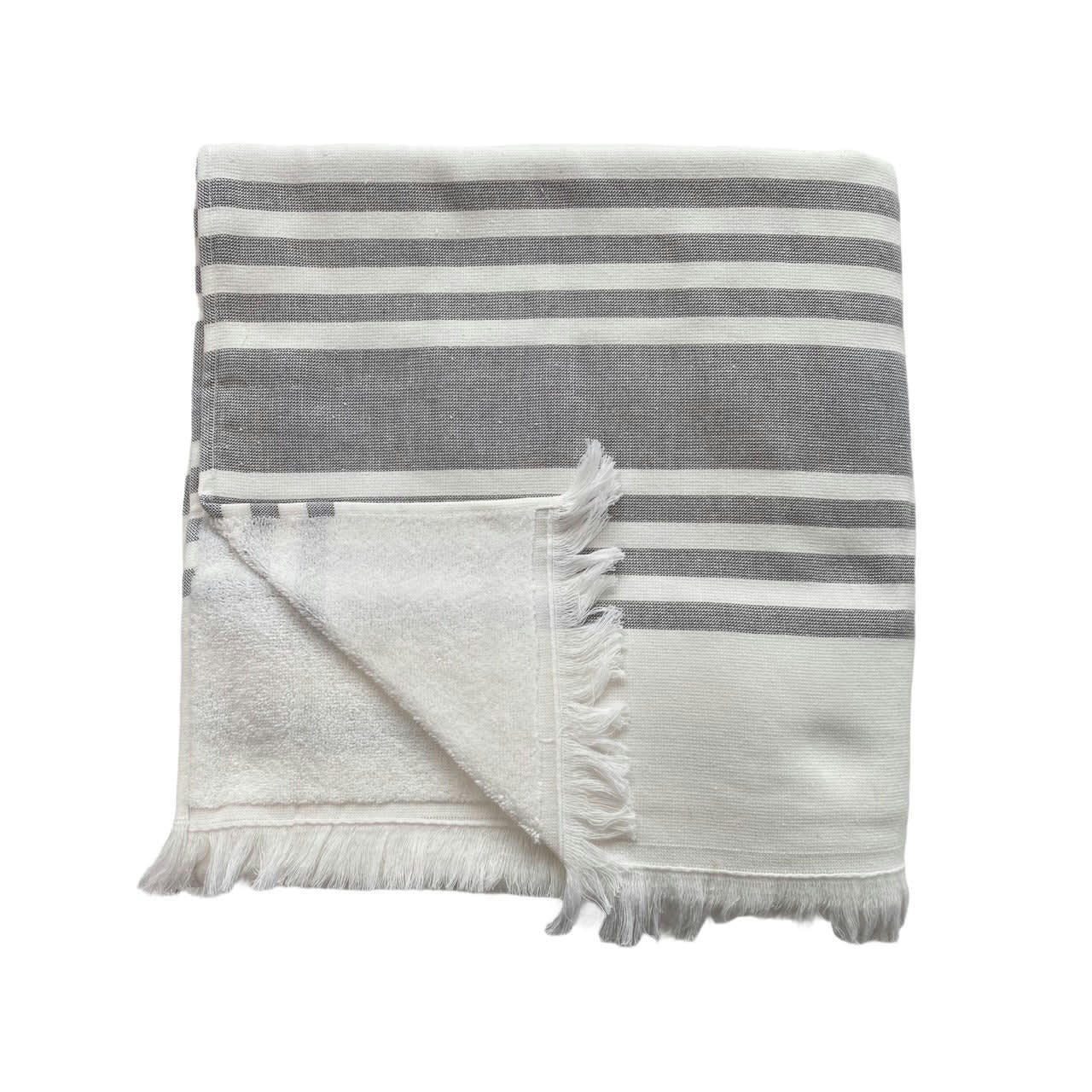 DOUBLÉE ÉPONGE - Fouta coton doublée éponge 