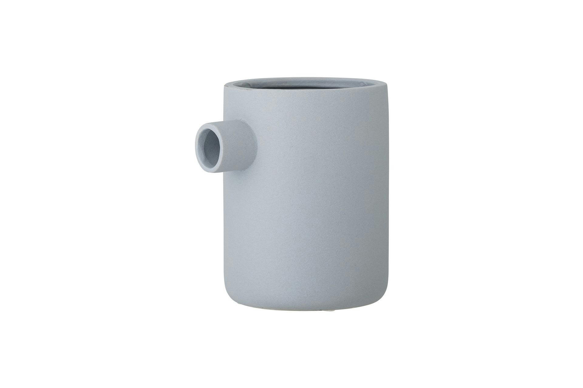 CIGGI - Vase en grès bleu H18cm