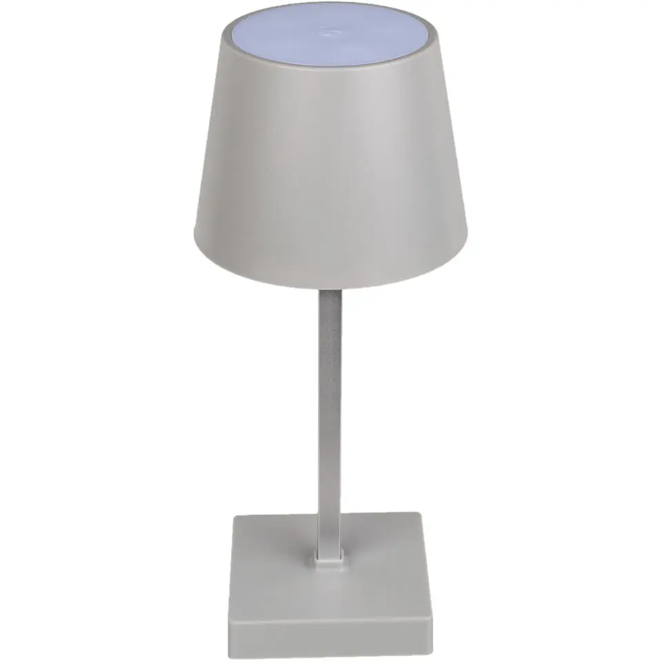 Out of the blue Tafellamp - USB - LED - grijs - kunststof - 26 cm