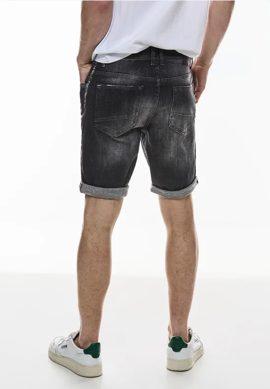 Elastische Jeans Shorts
