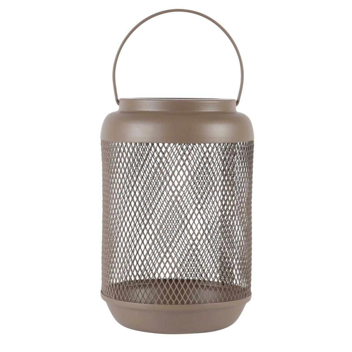 EDEN - Lanterne métal vert argile h23,5 cm
