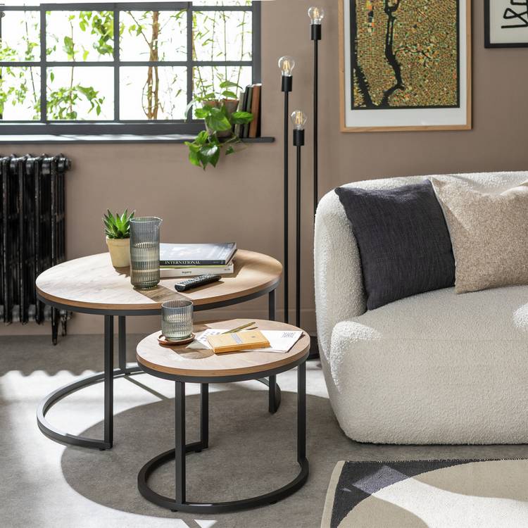 Habitat Nomad Nest of 2 Coffee Tables - Natural