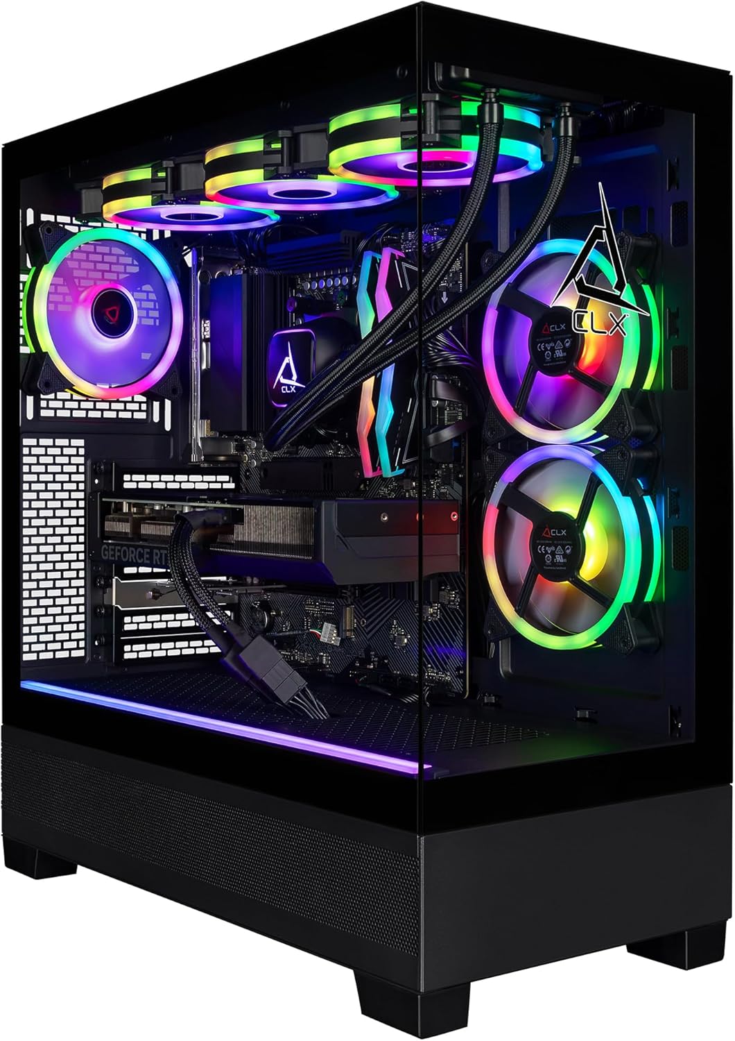 CLX Set Gaming PC - AMD Ryzen 7 9800X3D 4.7GHz  RTX 5080  2TB NVMe M.2 SSD  32GB DDR5 RGB Memory  360mm AIO  WiFi  Windows 11 Home  Black