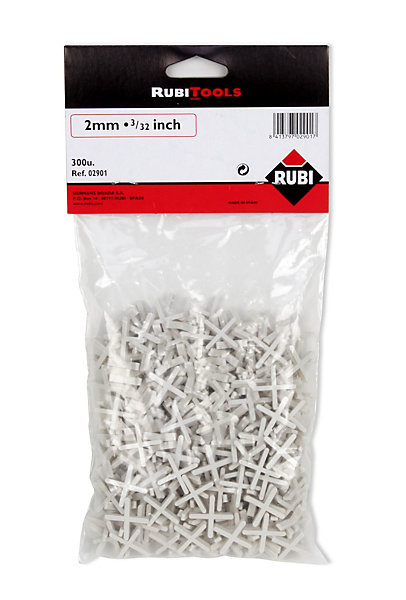 Croisillons en X 2 mm 300 unités Rubi