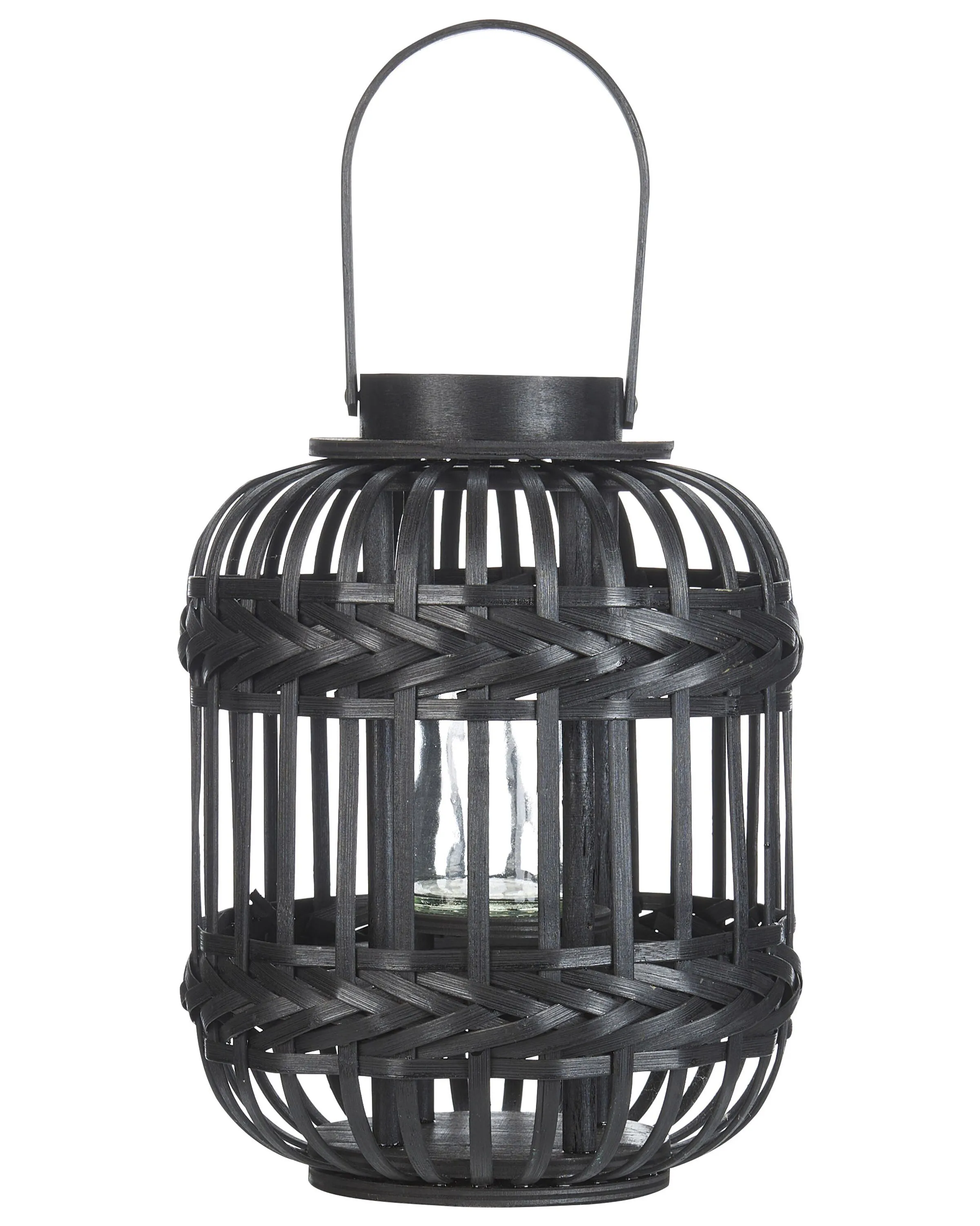 Lantern BORACAY Bamboo 30 cm Black