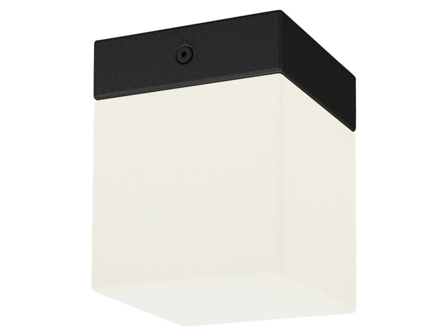 Lampa sufitowa Sis szklana biało-czarna