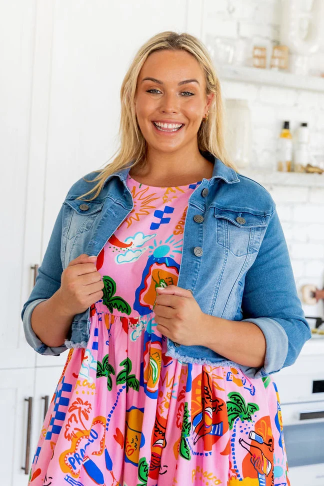 Kenzie Crop Denim Jacket
