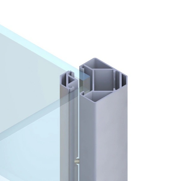 Klemmpfosten »System «, Metall, BxLxT: 8 x 192,5 x 8 cm