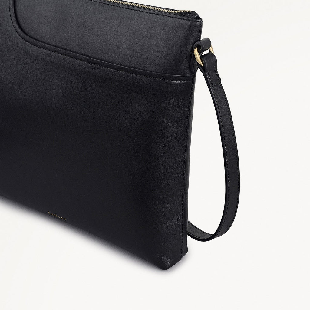 Pockets - Large Ziptop North-South Cross Body Bag