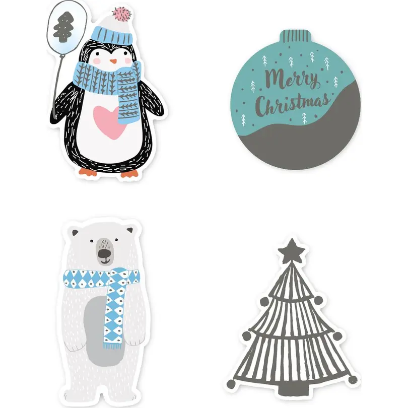 Sticker 4er-Set X-mas II