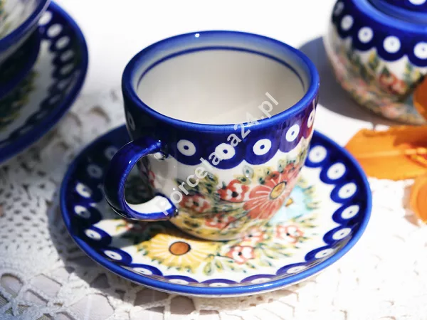 Garnitur do kawy na 12 osób (39el.) Bolesławiec - Rajska Łąka