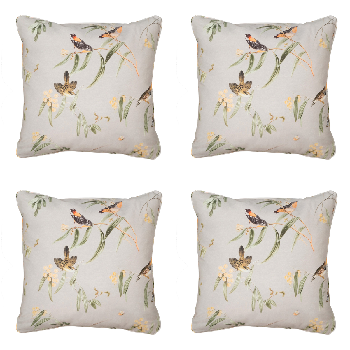Madison sierkussen Aria - beige - 50x50x10cm - set van 4