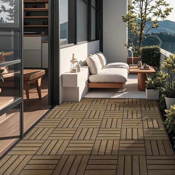 Holzfliesen »BAVARO Premium«, 30 x 30 x 2,2 cm, 10 m²