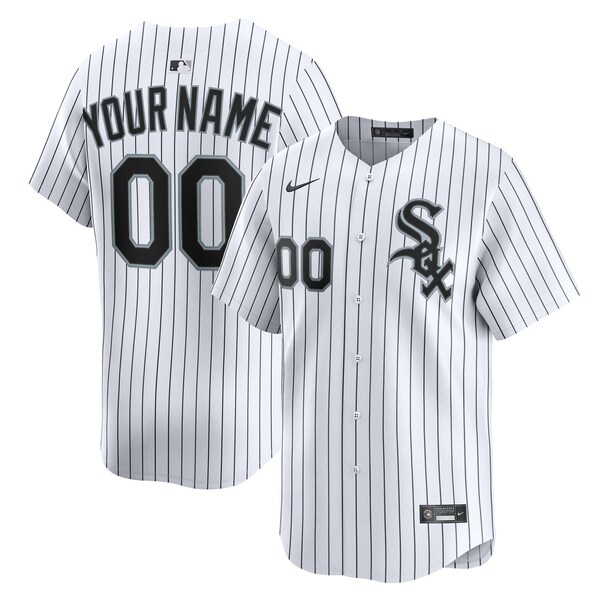 Chicago White Sox Nike Home Limited Custom Jersey - White