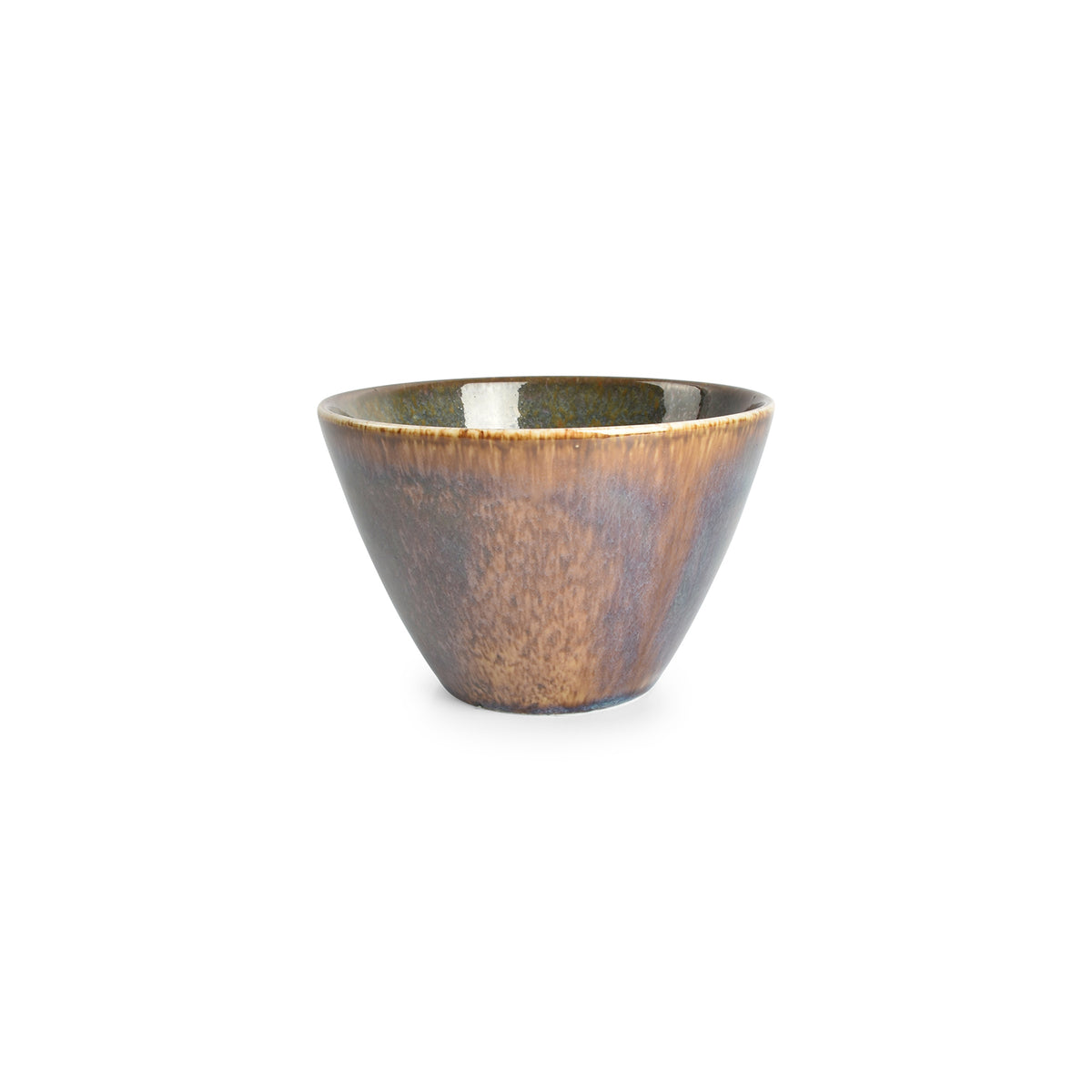 Bonbistro - Kom 12xH7,5cm conisch groen Cirro - Set van 6
