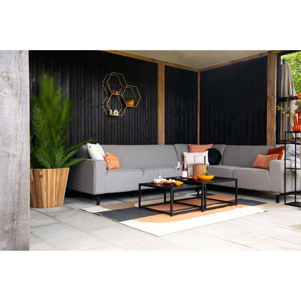 VDG Boavista/Royalty Sunbrella loungeset - Grey - 5-delig - Rechts