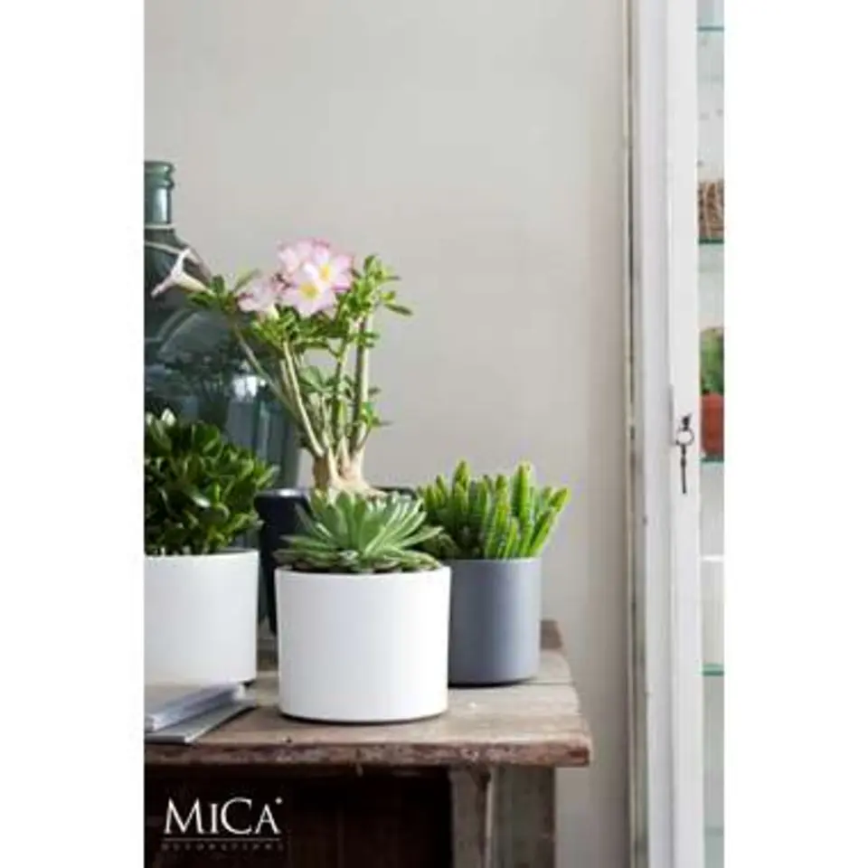 Mica Decorations Era Bloempot - H31 x &Oslash;32,5 cm - Wit