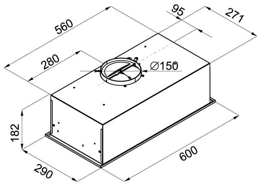 Okap teleskopowy MPM-61-OS-65