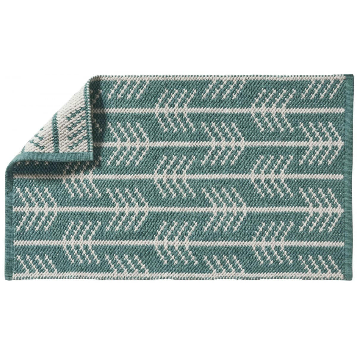 JUNGLE - Tapis de bain coton fantaisie vert 50x80cm