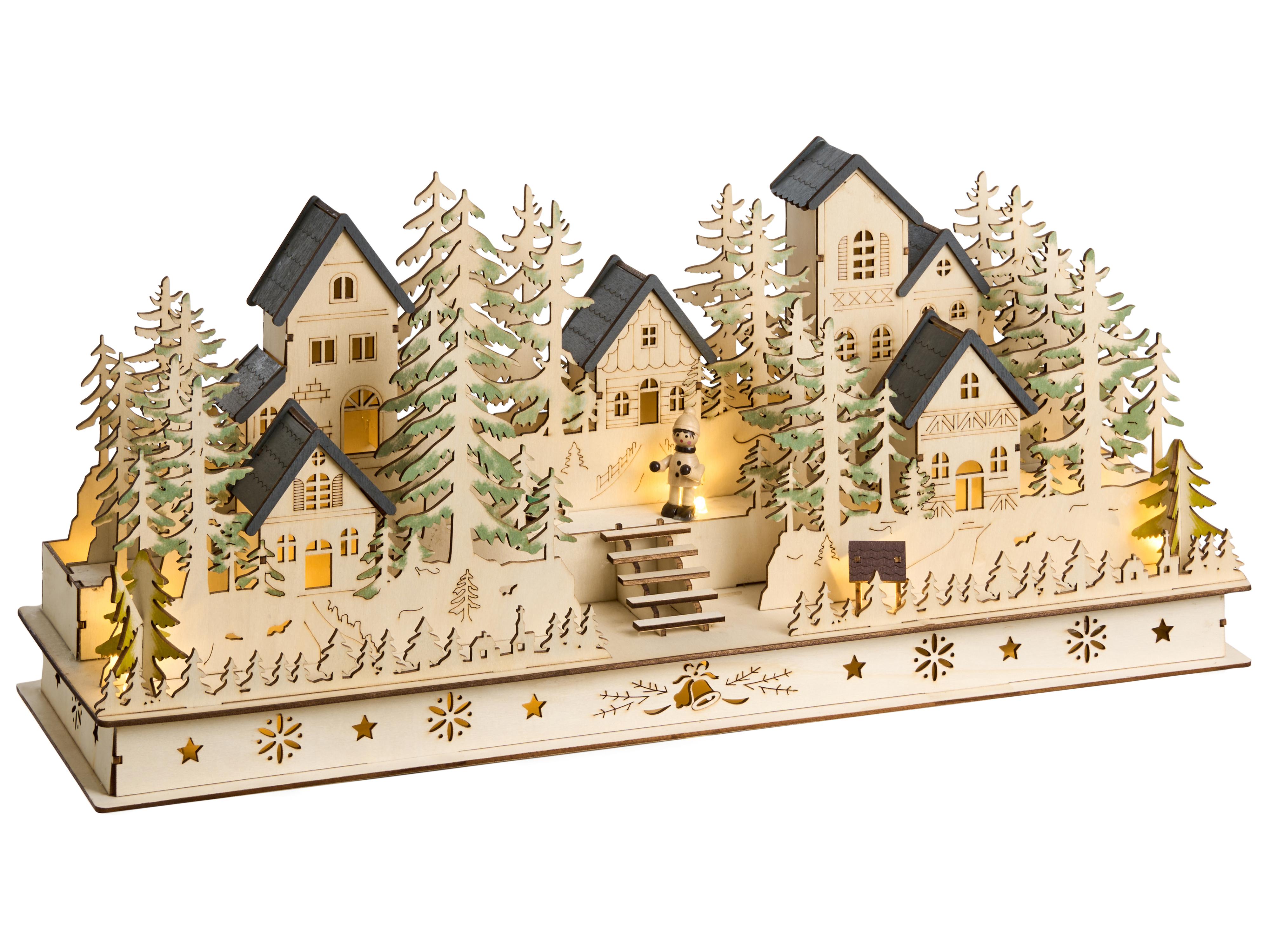 Christmas Decoration LED VANSJO 22 cm Light Brown